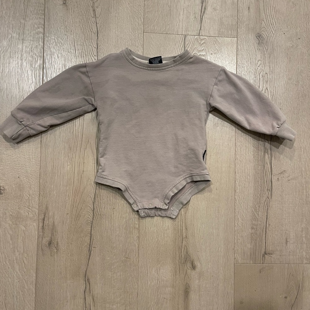Little Bipsy Taupe Long Sleeve Kids Tee